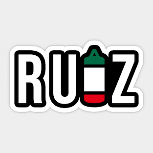 Mexican Boxer - Flag Punching Bag Mexican Style Sticker